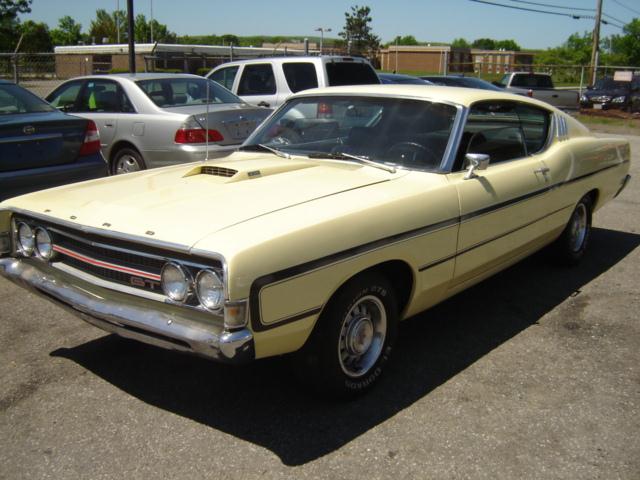 1969 FORD TORINO, yellow, all power ...