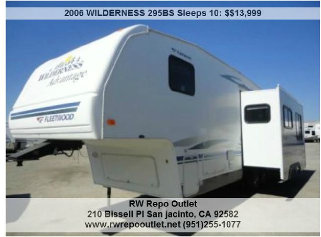 2006 WILDERNESS 295BS Sleeps 10