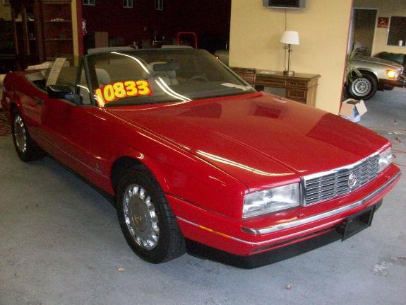 1991 CADILLAC ALLANTE red 97000 miles VIN 1G6VS3384MV126088 