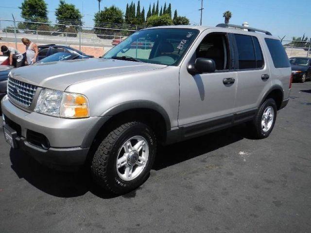2003 FORD EXPLORER XLT silver 4 door 2 wheel drive automatic transmission alloy wheels air con