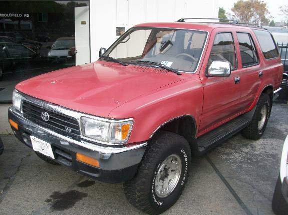 1995 TOYOTA 4RUNNER SR5 red 1 miles VIN JT3VN29V0S0040300 