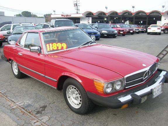 1982 MERCEDES-BENZ 380 380SL red 124569 miles VIN WDBBA45A4CB018314 