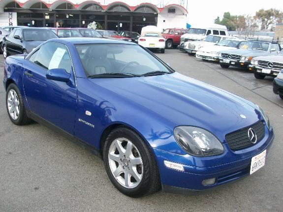 2000 MERCEDES-BENZ SLK-CLASS SLK230 blue 2 door convertible 78781 miles VIN WDBKK47F9YF160745