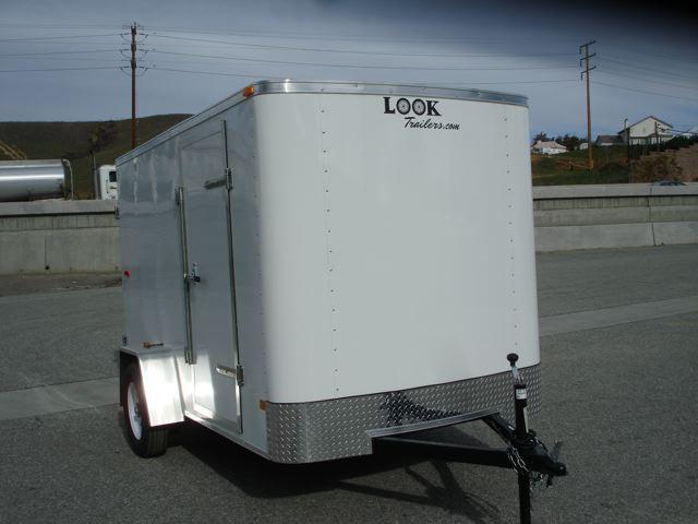 2013 LOOK TRAILERS 6X10 SINGLE AXLE CARGO TRAILER/ W DOUBLE DOORS - REDLAND