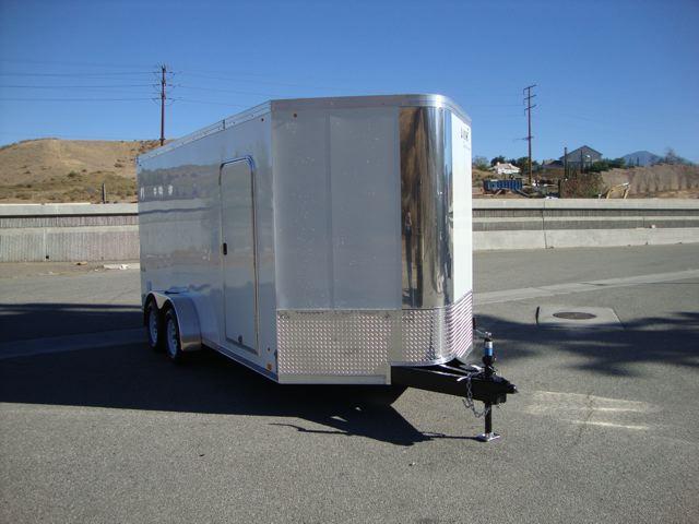 2013 LOOK TRAILERS VISION 7X16 WEDGE NOSE UTV TRAILER - REDLANDS, CA