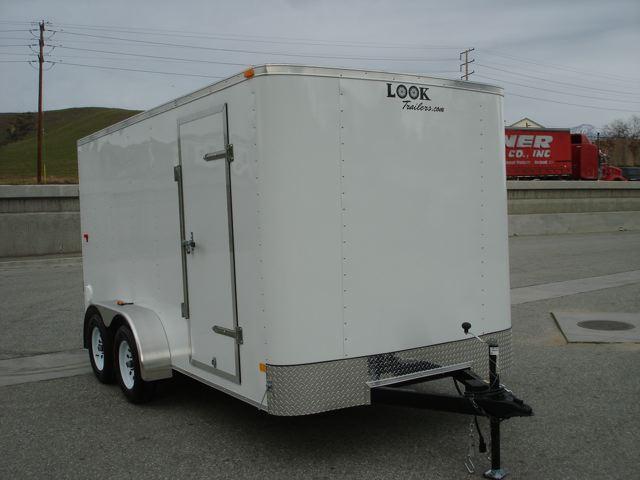 2013 LOOK TRAILERS 7X14 TANDEM AXLE BOX TRAILER W/RAMP  - REDLANDS, CA