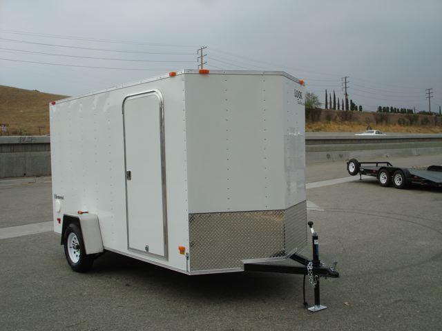2013 LOOK TRAILER ELEMENT 6X12 V-NOSE CARGO TRAILER FOR SALE - REDLANDS, CA