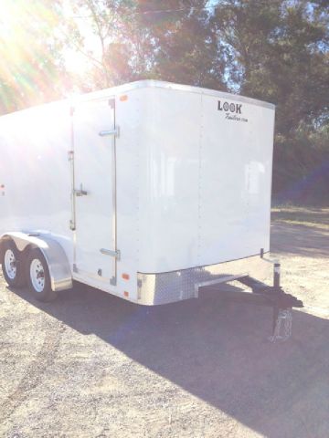2014 LOOK TRAILERS BRAND NEW 7X12 TANDEM AXLE CARGO TRAILER - REDLANDS, CA