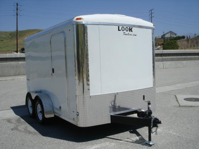 2013 LOOK TRAILERS 7X12 TANDEM AXLE COVERED TRAILER FOR SALE - REDLANDS, CA