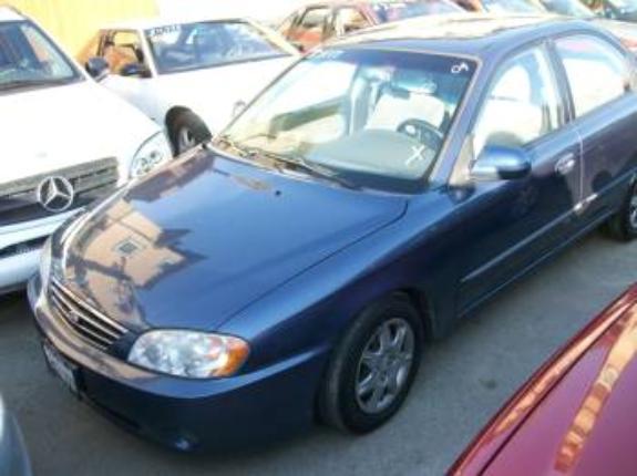 2004 KIA SPECTRA LS blue 0 miles VIN KNAFB121345313629 