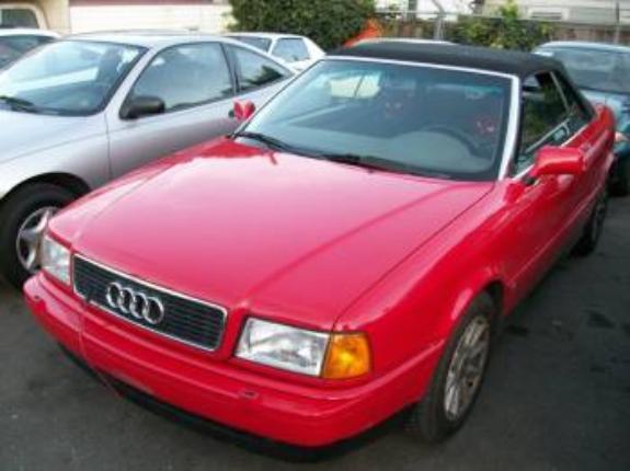 1997 AUDI CABRIOLET BASE red 96969 miles VIN WAUAA88G3VN002401 